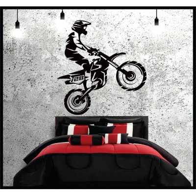 Sticker mural - Motocross